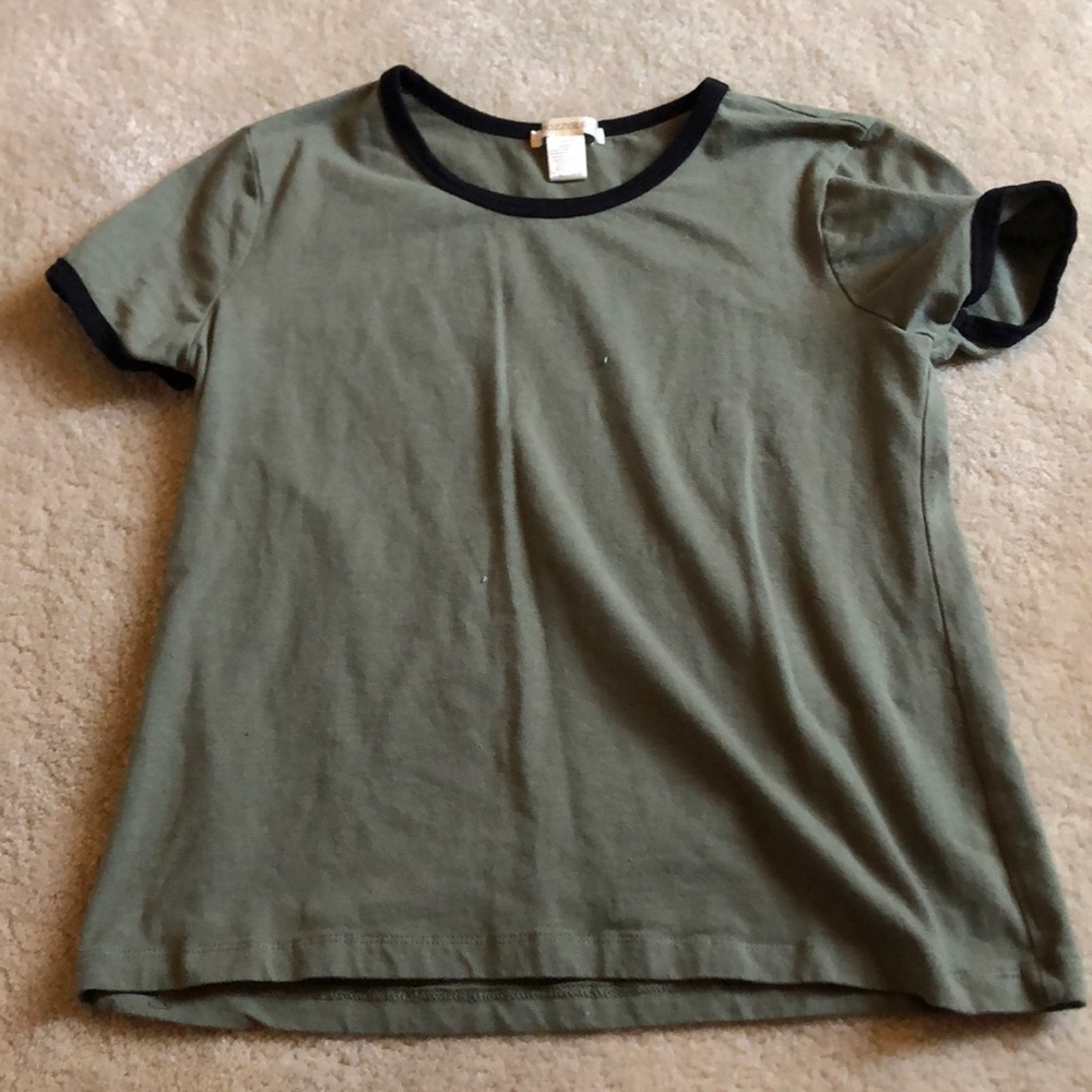 Army green shirt
